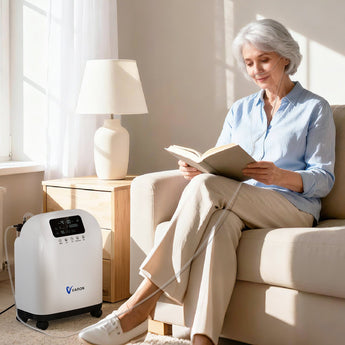 VARON VH-4 Concentratore di ossigeno domestico | Flusso continuo regolabile, certificato CE (1–9 livelli)