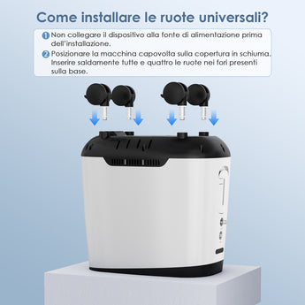 VARON VH-2 PRO Concentratore di ossigeno domestico | Flusso continuo regolabile, certificato CE (9 livelli)