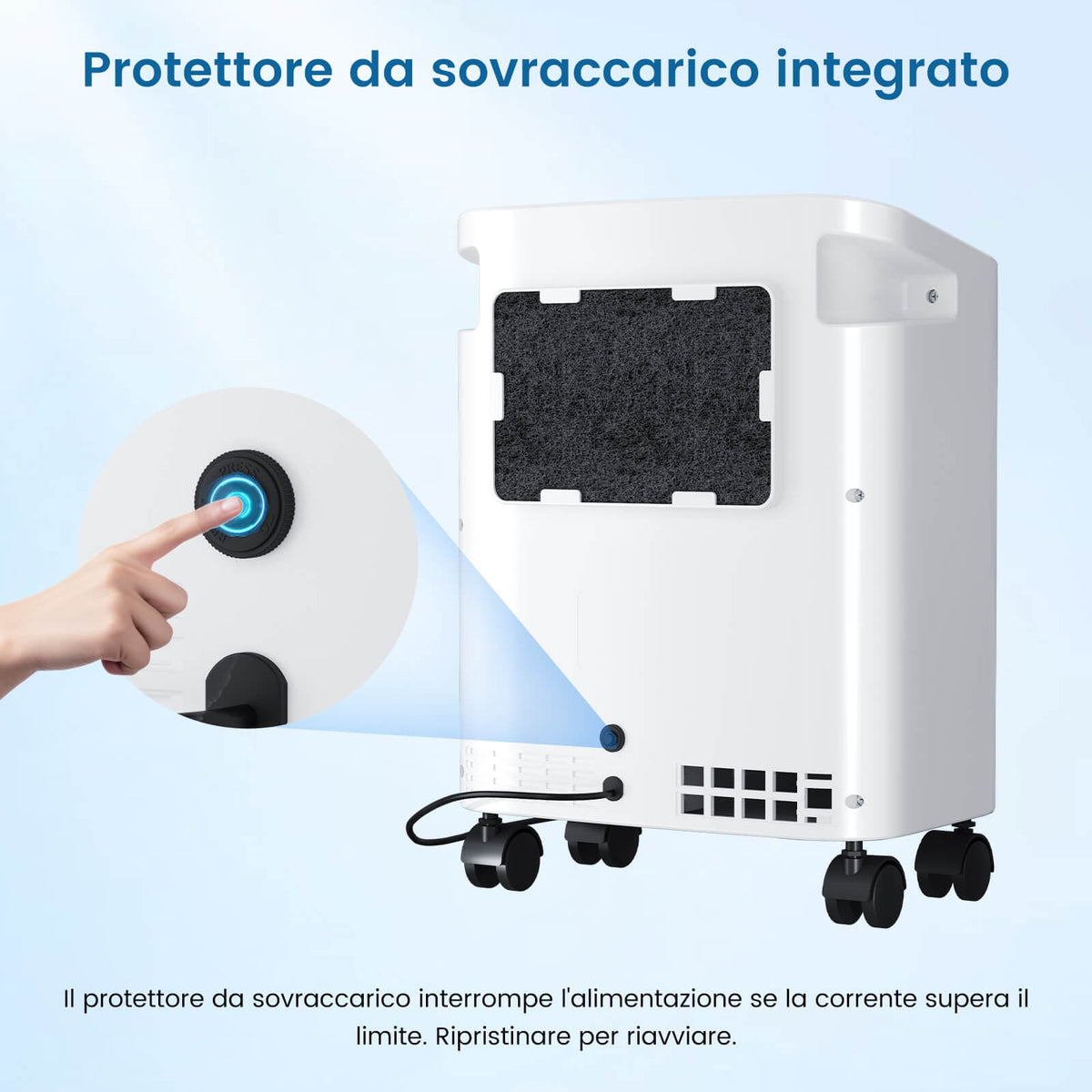 VARON VH-3 PRO | Concentratore di ossigeno per uso domestico, erogazione continua, certificazione CE (1–10 livelli)