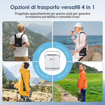 VARON VP-8G | Concentratore di ossigeno portatile con tecnologia a dose pulsata (8 livelli regolabili)