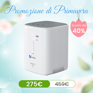 Concentratore di ossigeno portatile da 1 a 5 l/min, regolabile, 90% ± 3 Concentratore di ossigeno portatile da 1 a 5 l/min, regolabile, 90% ± 3