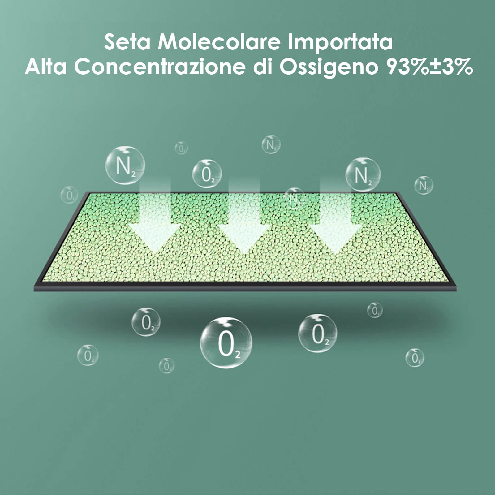 Concentratore di ossigeno portatile VARON VP-1, flusso pulsato 1–5 livelli