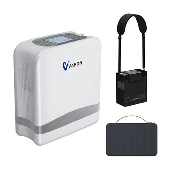 VARON VP-8 Lite | Concentratore di ossigeno portatile da 2 kg con flusso pulsato a 7 livelli