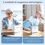VARON VP-8 Lite | Concentratore di ossigeno portatile da 2 kg con flusso pulsato a 7 livelli