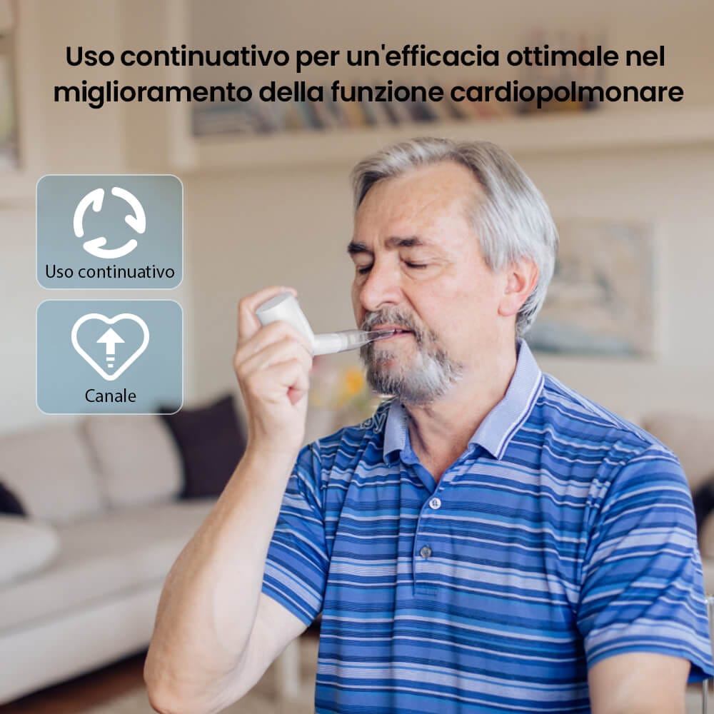 Dispositivo di esercizio respiratorio polmonare