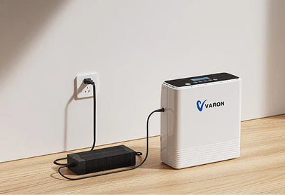 VARON VP-6 Portable Oxygen Generator, provides continuous oxygen from 1 to 6 liters/min.