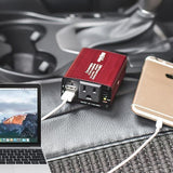 150W Car Power Inverter DC/AC Car with 3.1A Dual USB Car Adapter-Red - VARON