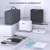 VARON VP-8 Lite | Concentratore di ossigeno portatile da 2 kg con flusso pulsato a 7 livelli