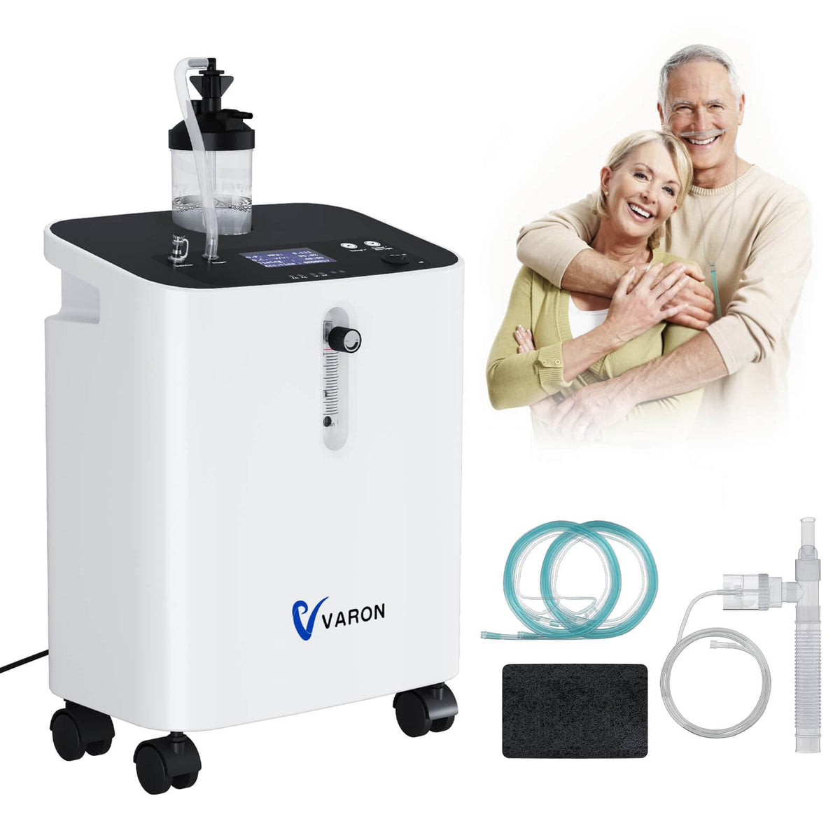 VARON VH-3 PRO | Concentratore di ossigeno per uso domestico, erogazione continua, certificazione CE (1–10 livelli)