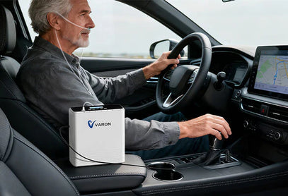 VARON VP-6 Portable Oxygen Generator, provides continuous oxygen from 1 to 6 liters/min.