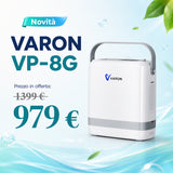 VARON VP-8G | Concentratore di ossigeno portatile con tecnologia a dose pulsata (8 livelli regolabili)