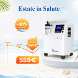 Concentratore di ossigeno domestico premium VARON Serene 5, con flusso da 5 L/min