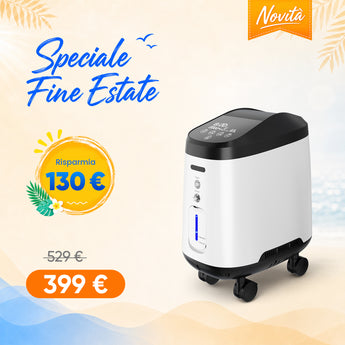 VARON VH-2 PRO Concentratore di ossigeno domestico | Flusso continuo regolabile, certificato CE (9 livelli)
