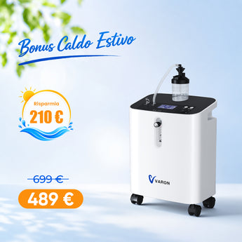 VARON VH-3 PRO | Concentratore di ossigeno per uso domestico, erogazione continua, certificazione CE (1–10 livelli)