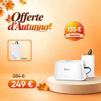 VARON VL-1 | Concentratore di ossigeno portatile, alimentazione a batteria, certificazione CE