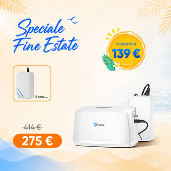 VARON VL-1 | Concentratore di ossigeno portatile, alimentazione a batteria, certificazione CE