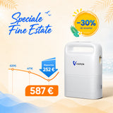 VARON VP-2 | Concentratore di ossigeno portatile a flusso pulsato, con batteria, ossigeno al 93%, lunga durata della batteria, certificazione CE