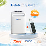 Concentratore di ossigeno portatile VARON VP-2, flusso pulsato da 1 a 5 livelli