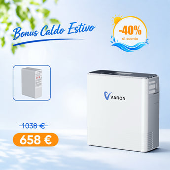 VARON VP-6 | Concentratore di ossigeno portatile a flusso continuo, con batteria, controllo a 6 livelli, certificazione CE