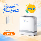 VARON VP-8 Lite | Concentratore di ossigeno portatile da 2 kg con flusso pulsato a 7 livelli