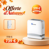 VARON VP-8 Lite | Concentratore di ossigeno portatile da 2 kg con flusso pulsato a 7 livelli