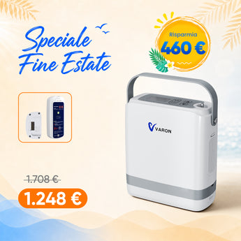 VARON VP-8G | Concentratore di ossigeno portatile con tecnologia a dose pulsata (8 livelli regolabili)