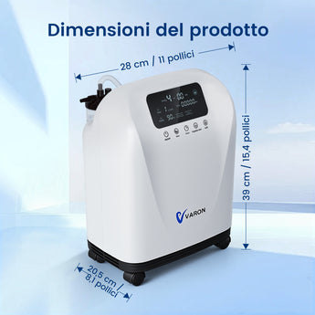 VARON VH-4 Concentratore di ossigeno domestico | Flusso continuo regolabile, certificato CE (1–9 livelli)